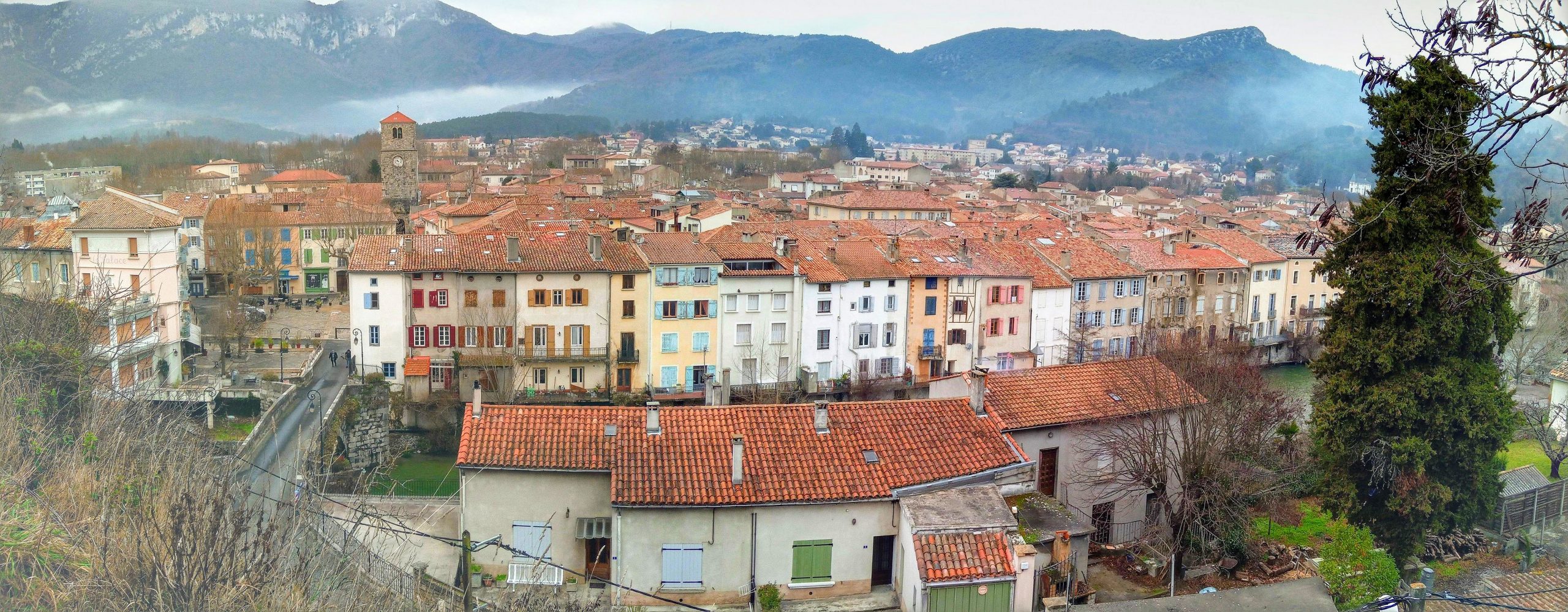 Quillan town view